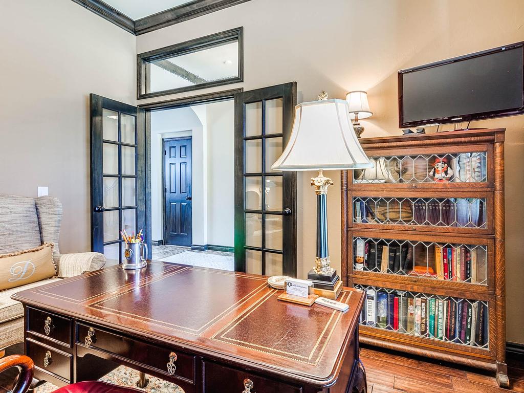 Staged home office